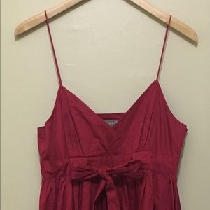 Kenar Red Spaghetti Strap Dress